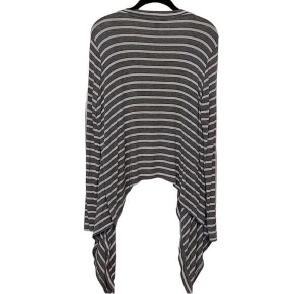 BCBGMAXAZRIA Women's Striped Open Front Cardigan Sweater Size M tall - Picture 2 of 10